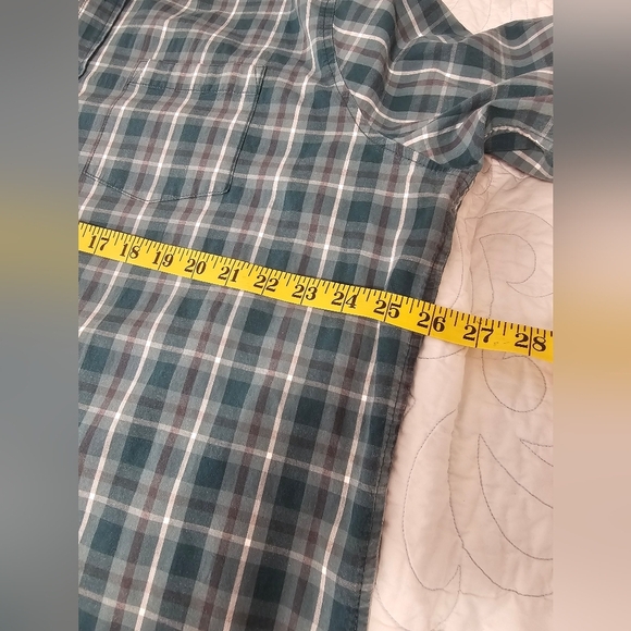 GAP Men's Casual Green Checkered Plaid Shirt Size XXL - Picture 6 of 7